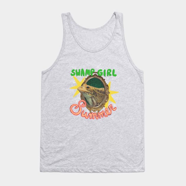 Swamp Girl Summer - Frog Tank Top by snakelung